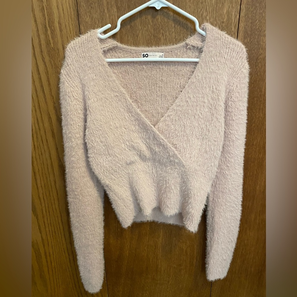 NWOT SO fuzzy sweater.
